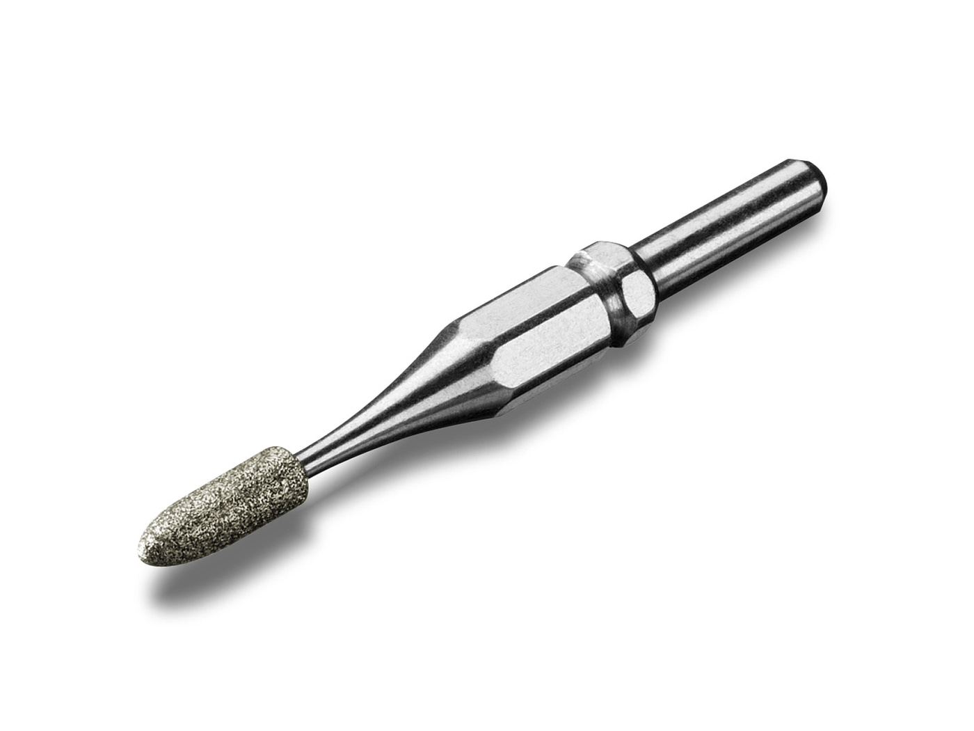 Fresa de diamante, metal, herramienta, broca, punta, gris, brillante, odontología, profesional, dental